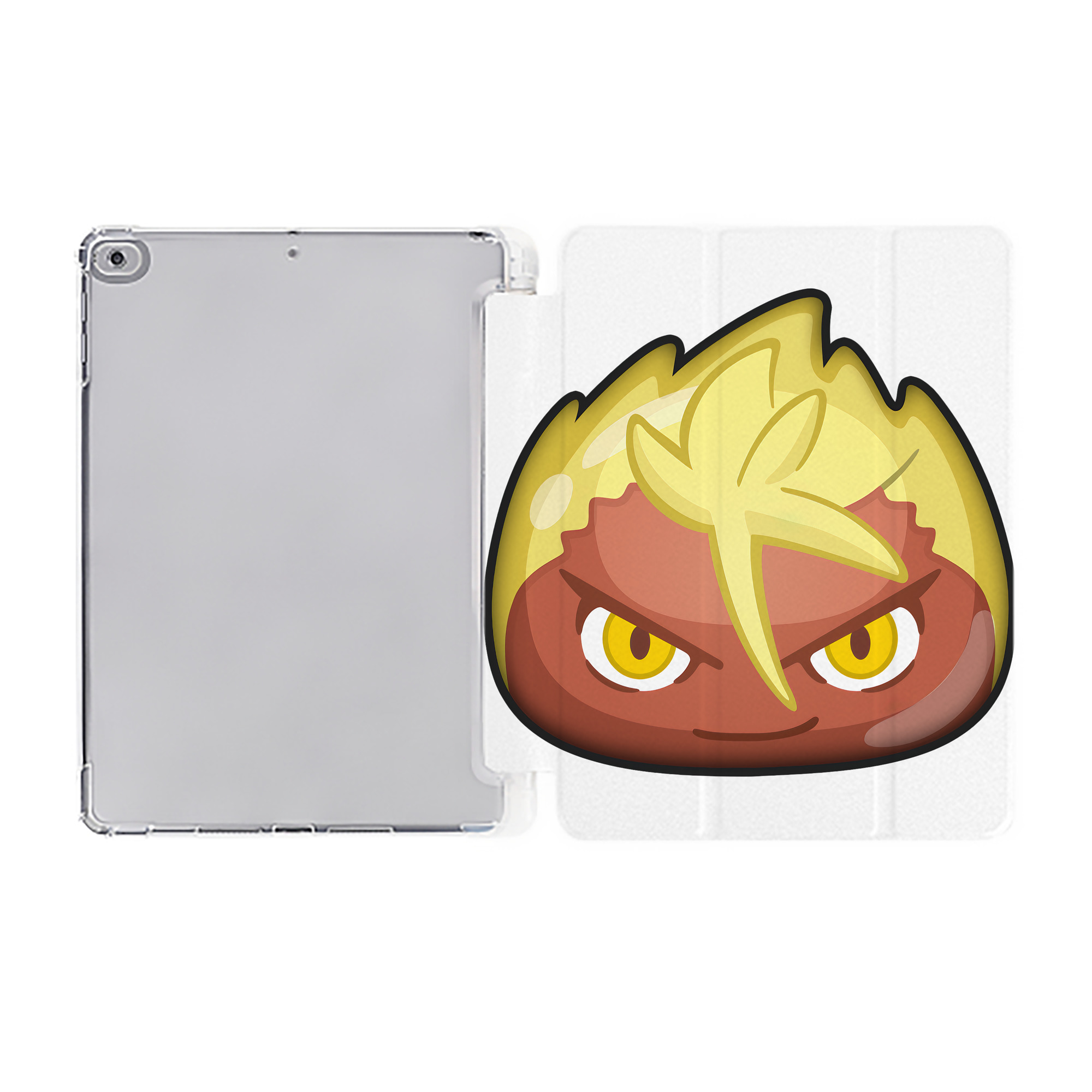 （画像用） 妖怪ウォッチ Yo-kai Watch IPad ケース ペン収納付き 三つ折りスタンド PUレザー×シリコン 対応機種9.5/10.5/10.9インチ